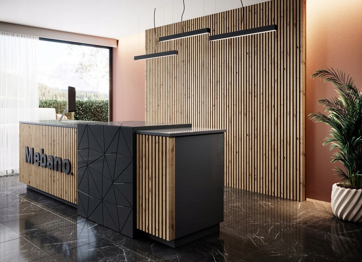 Lamele na czarnym filcu 53 x 275 cm RÓŻNE KOLORY