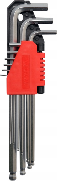 YATO ZESTAW KLUCZY IMBUSOWYCH, HEX KULA 1,5-10MM + TORX T10-T50