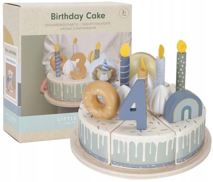LITTLE DUTCH DREWNIANY TORCIK TORT URODZINOWY