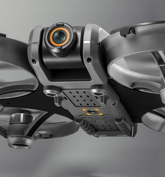 DRON KONTROLER Z LCD 2 kamery SILNIK BEZSZCZOTKOWY ZABAWKA 135G WIFI 3x AKU