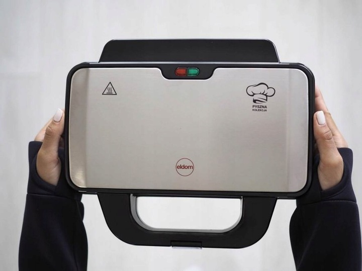 Gofrownica Eldom WA100S 1000W srebrna