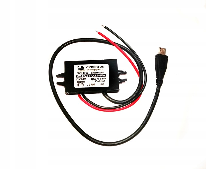 WZMOCNIONA ładowarka 12V x 1x5V/3,6A micro USB
