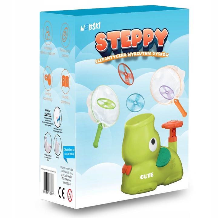 NAJLEPSZY PREZENT NA ŚWIĘTA DLA 3 4 5 6 7 LATKA WYRZUTNIA DYSKÓW ZESTAW