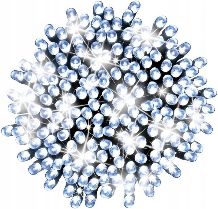 Lampki Choinkowe 1000 LED BIAŁE ZIMNE ZEW / WEW