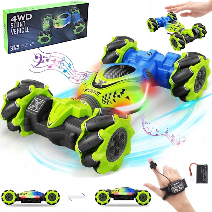 SAMOCHÓD ZDALNIE STEROWANY GESTAMI RĘKĄ AUTO TWISTER STUNT DRIFT 4X4 360°