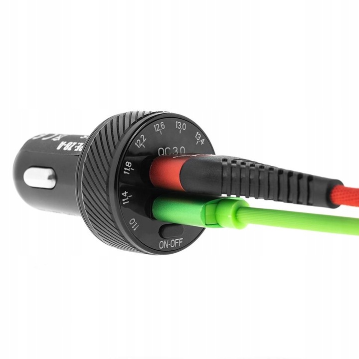 Ładowarka Samochodowa 2 x USB z szybkim ładowaniem 36W QC3.0 Sklep GSM W-WA