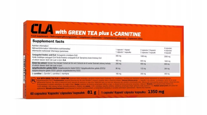Olimp CLA With Green Tea Plus L-Carnitine 60 caps. CLA