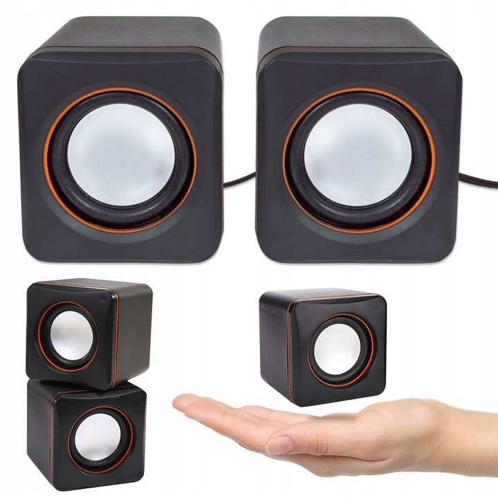 GŁOŚNIKI KOMPUTEROWE PC 2.0 JACK ZASILANIE USB