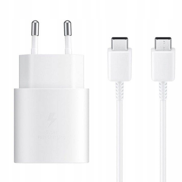 MEGA SZYBKA ŁADOWARKA SAMSUNG 25W TA800 + KABEL USB-C na USB-C ZESTAW PD