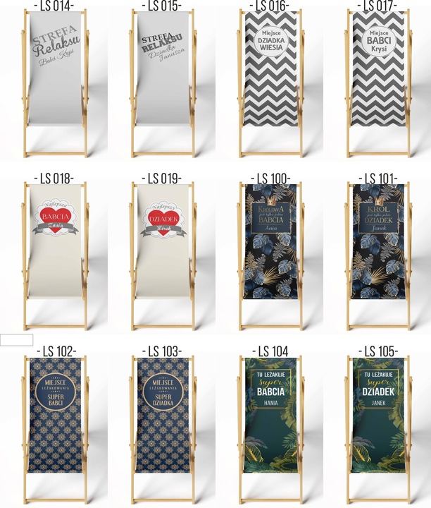 Leżak Prezent na Dzień Babci i Dziadka