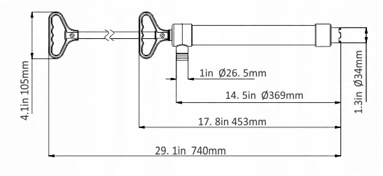 RĘCZNA POMPA ZĘZOWA DO WYPOMPOWYWANIA WODY PALIWA Z JACHTU PONTONU ŁODZI