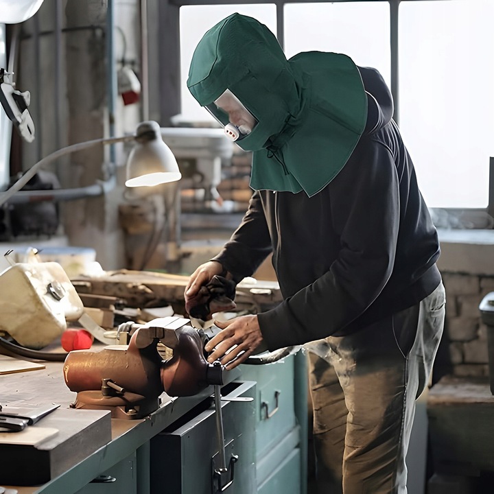 MASKA DO PIASKOWANIA OCHRONNA KASK PIASKOWANIE