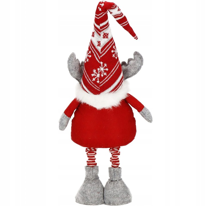 RENIFER KRASNAL ŚWIĄTECZNY TELESKOPOWY duży GNOM wysoki 80cm REGULOWANY