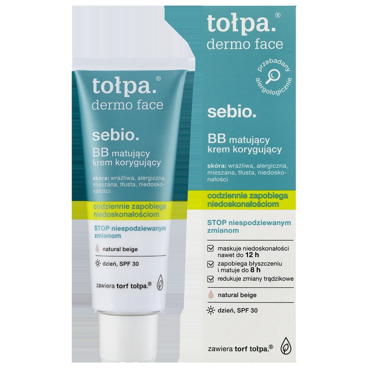tołpa. sebio. BB matujący krem korygujący 40 ml