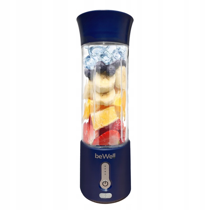 BLENDER KIELICHOWY DO SMOOTHIE I KOKTAJLI RECZNY beWell 500ml BEZPRZEWODOWY