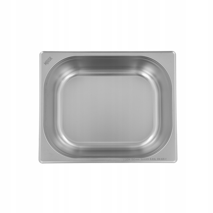 POJEMNIK GASTRONOMICZNY GN 1/2 150 mm STAL NIERDZEWNA 8.9 L MJUSK