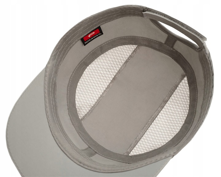 CZAPKA z Daszkiem Przewiewna Patrolówka z Siatką SZARA Pako Jeans