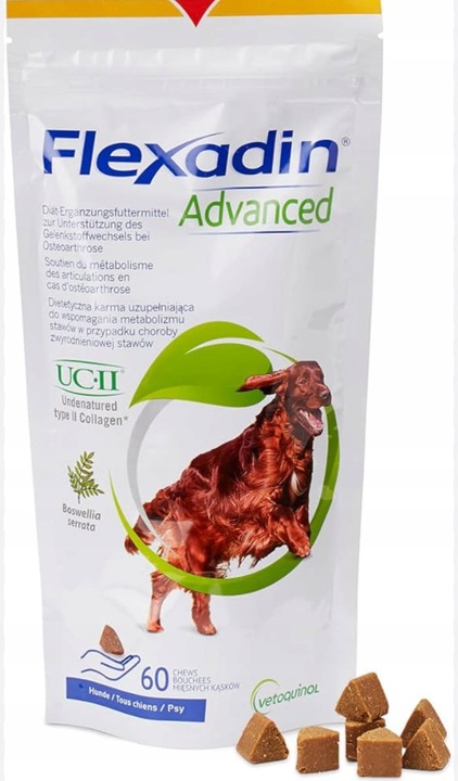 Flexadin Advanced 60 kąsków dla psa NA STAWY
