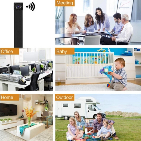 MINI KAMERA SZPIEGOWSKA ELASTYCZNA WIFI JAK GUZIK APLIKACJA DETEKCJA RUCHU