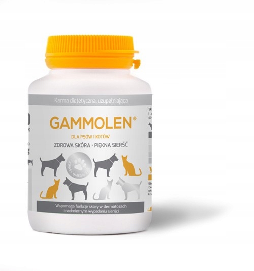 Gammolen dla psów i kotów OMEGA 3 i 6 sierść 150ka