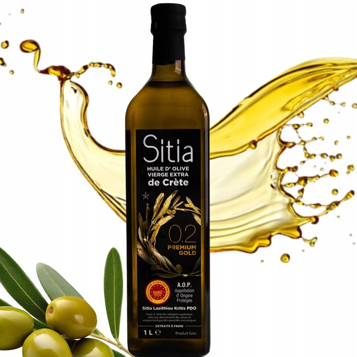 Oliwa z Oliwek Extra Virgin Grecka Sitia 02 Premium 1L data ważności 05/27