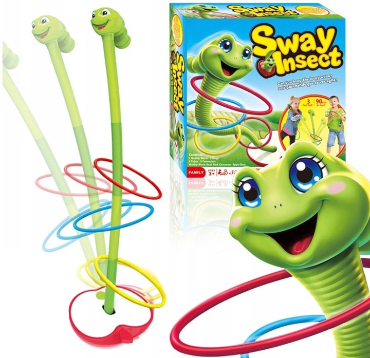 GRA ZRĘCZNOŚCIOWA TAŃCZĄCY ROBAK GIBIĄCY ROBACZEK DLA DZIECI PREZENT ŚWIĘTA