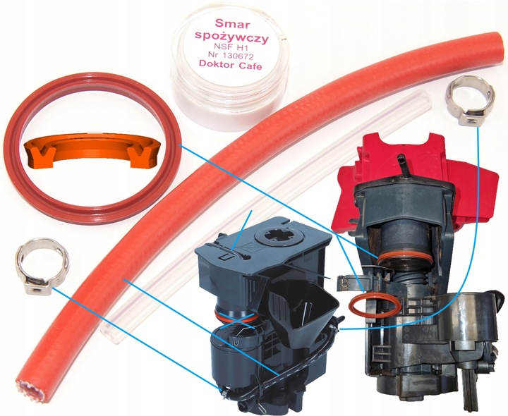 Zestaw naprawczy smar Siemens EQ3 EQ.3 TI30. TI31. TI35. EP50. EQ50. EQ.500