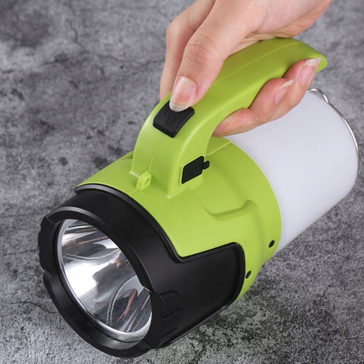 Latarka Szperacz LED 2w1 Akumulatorowa Mocna Lampa Kempingowa Turystyczna