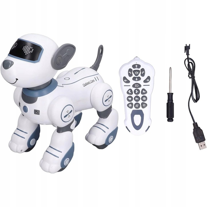 PIESEK ROBOT INTERAKTYWNY ZDALNIE STEROWANY GŁOSEM PROGRAMOWANY KOMENDY