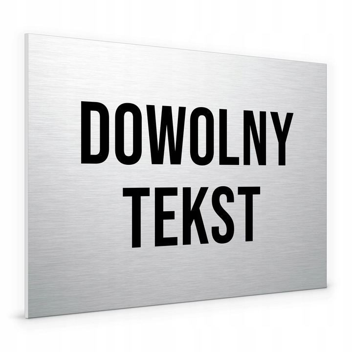 TABLICZKA INFORMACYJNA TWÓJ DOWOLNY NAPIS TEKST NADRUK DIBOND 40x30cm