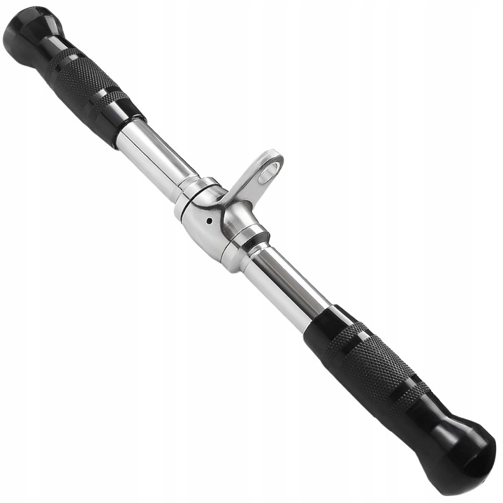 UCHWYT DRĄŻEK DO WYCIĄGU ATLASU OBROTOWY PROSTY GRYF 50CM NA BICEPS TRICEPS