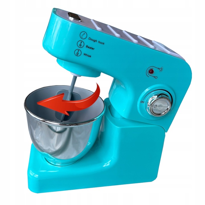 ROBOT PLANETARNY kuchenny MIKSER DLA DZIECI agd ŚWIECI MIKSUJE DŹWIĘK