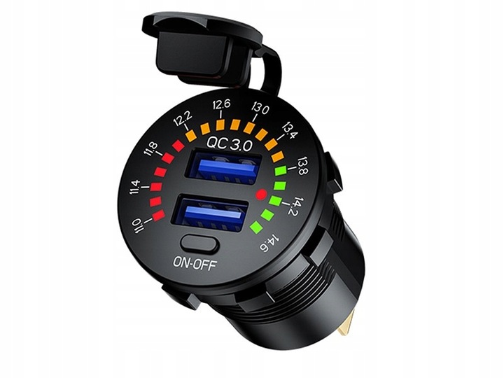 ŁADOWARKA DO ZABUDOWY USB QC3.0