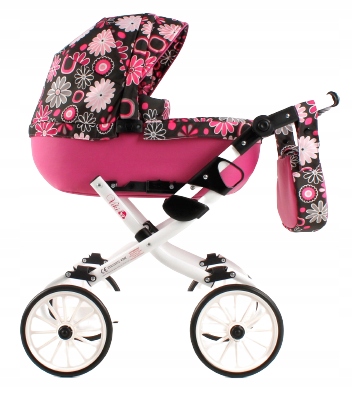 Wózek dla Lalek Składany Głęboki Adbor Viki Gondola Torba Koszyk kol. Vi-09