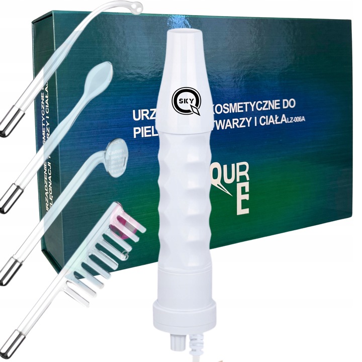 DARSONVAL QSKY DERMA WAND 4w1 PRO DO PIELĘGNACJI TWARZY ZMARSZCZEK I WŁOSÓW