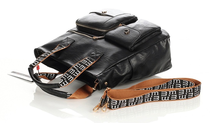 Monnari Premium Collection – pojemna torebka damska, rączki + pasek,