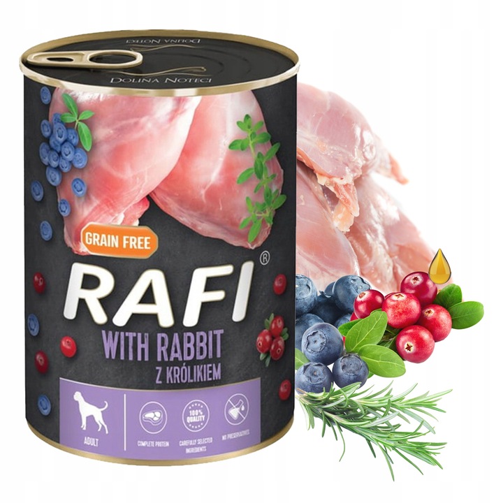 Puszka dla PSA Dolina Noteci RAFI PREMIUM 12x800g 6 SMAKÓW X 2