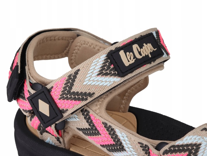 Sandały damskie Lee Cooper LCW-24-34-2612L BEIGE/RED