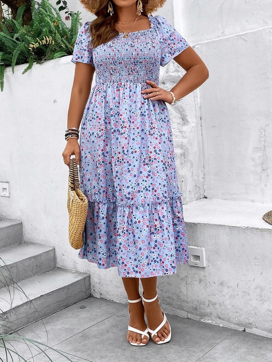 SUKIENKA MIDI Z ELASTYCZNYM DEKOLTEM SHEIN 4XL