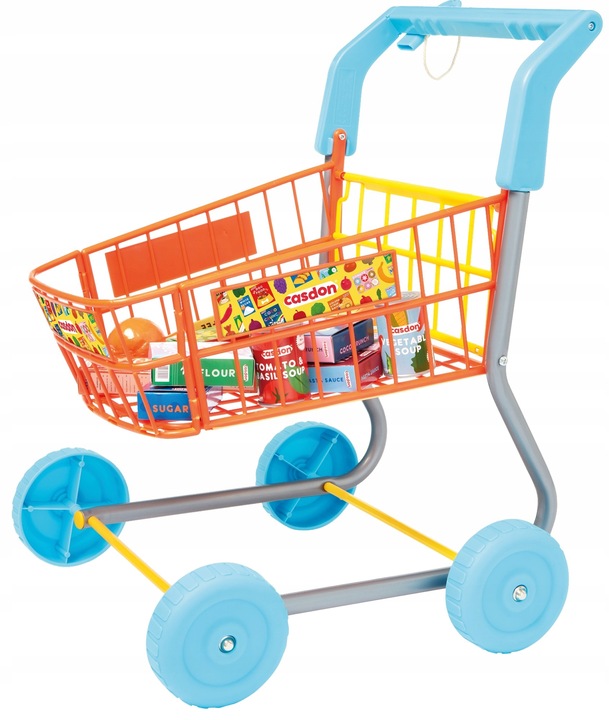 WÓZEK SKLEPOWY NA ZAKUPY DLA DZIECI KOSZYK AKCESORIA 50 CM CASDON