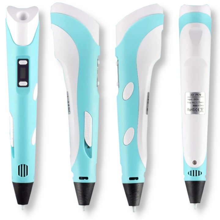 ZESTAW MAGICZNY DŁUGOPIS DRUKARKA 3D PEN KOLOROWE WKŁADY TABLET GRAFICZNY