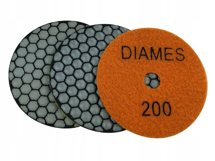 3 SZT DYSK POLERSKI SUCHO GRES 100 #50 #100 #200 DIAMES SZLIFOWANIE GRESU
