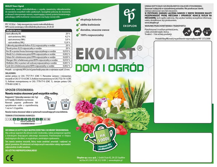 EKOLIST Dom i Ogród 1kg