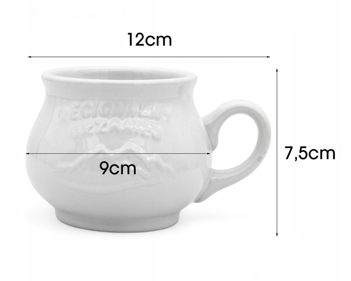 Komplet 2x KUBEK kamionkowy DO GRZAŃCA na grzane wino piwo zestaw do wina