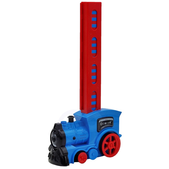 POCIĄG ELEKTRYCZNY KOLEJKA LOKOMOTWA Z PARĄ WODNĄ DO KLOCKÓW DOMINO WOOPIE