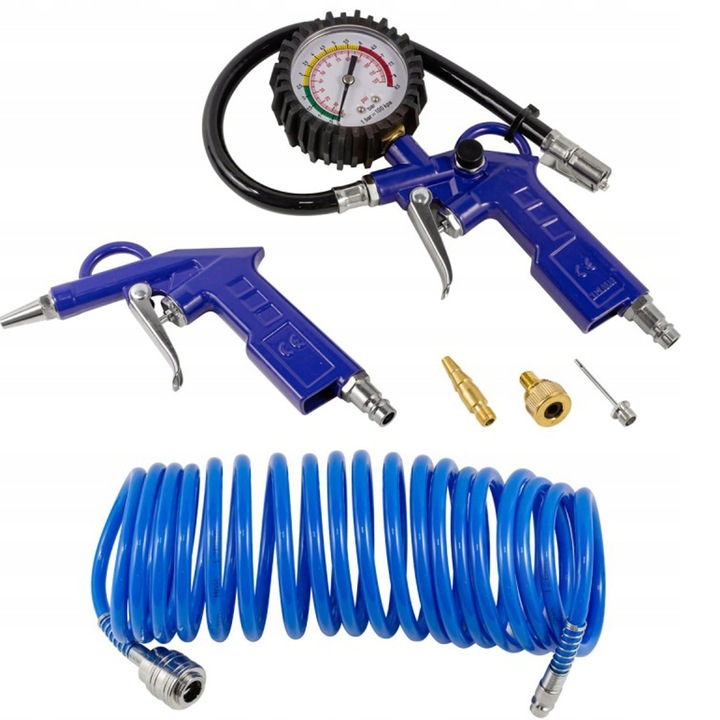 Pistolet z manometrem do pompowania kół 6el