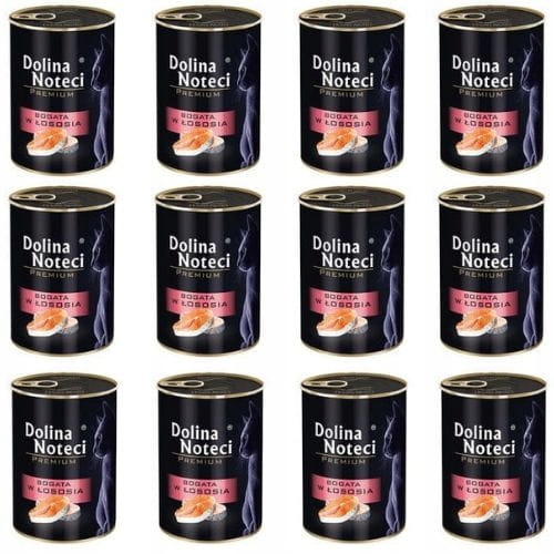 Karma dla kota DOLINA NOTECI Łosoś 24 x 400 g
