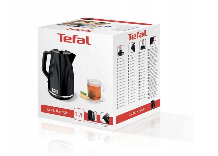 CZAJNIK ELEKTRYCZNY BEZPRZEWODOWY KO250130 LOFT BIAŁY 1,7L 2400W