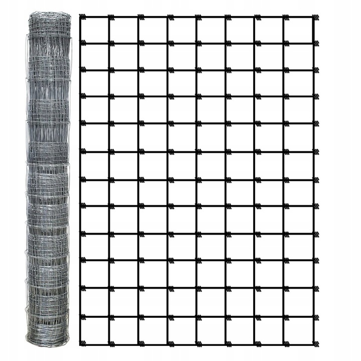 SIATKA LEŚNA 120/13/10 M rolka 25m OCYNKOWANA pola sady lasy budowa STRONG