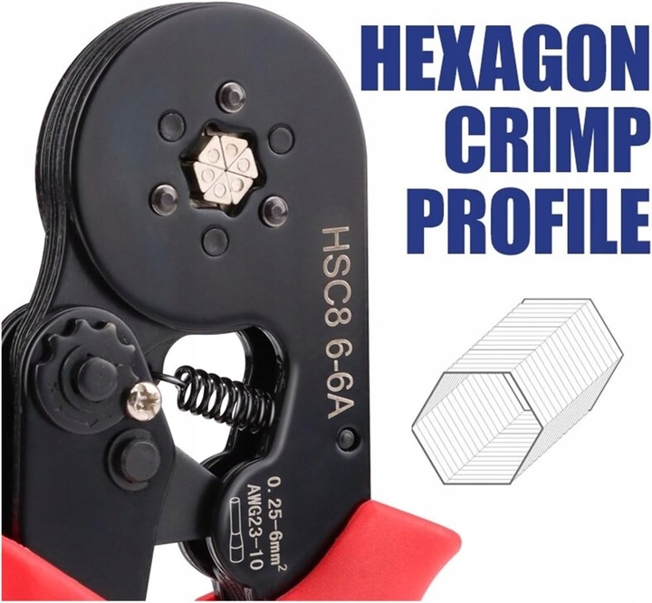 Zaciskarka Ręczna Do Tulejek Zaciskowych Konektorów Kabli Praska + 1200szt